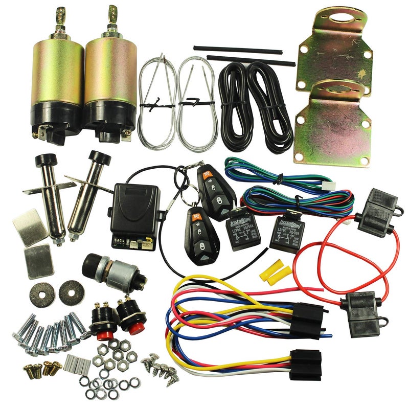 JDMSPEED New Shaved Handle Door Popper 2 Door Kit Replacement for 85 lb with Remote One Set - Image 1